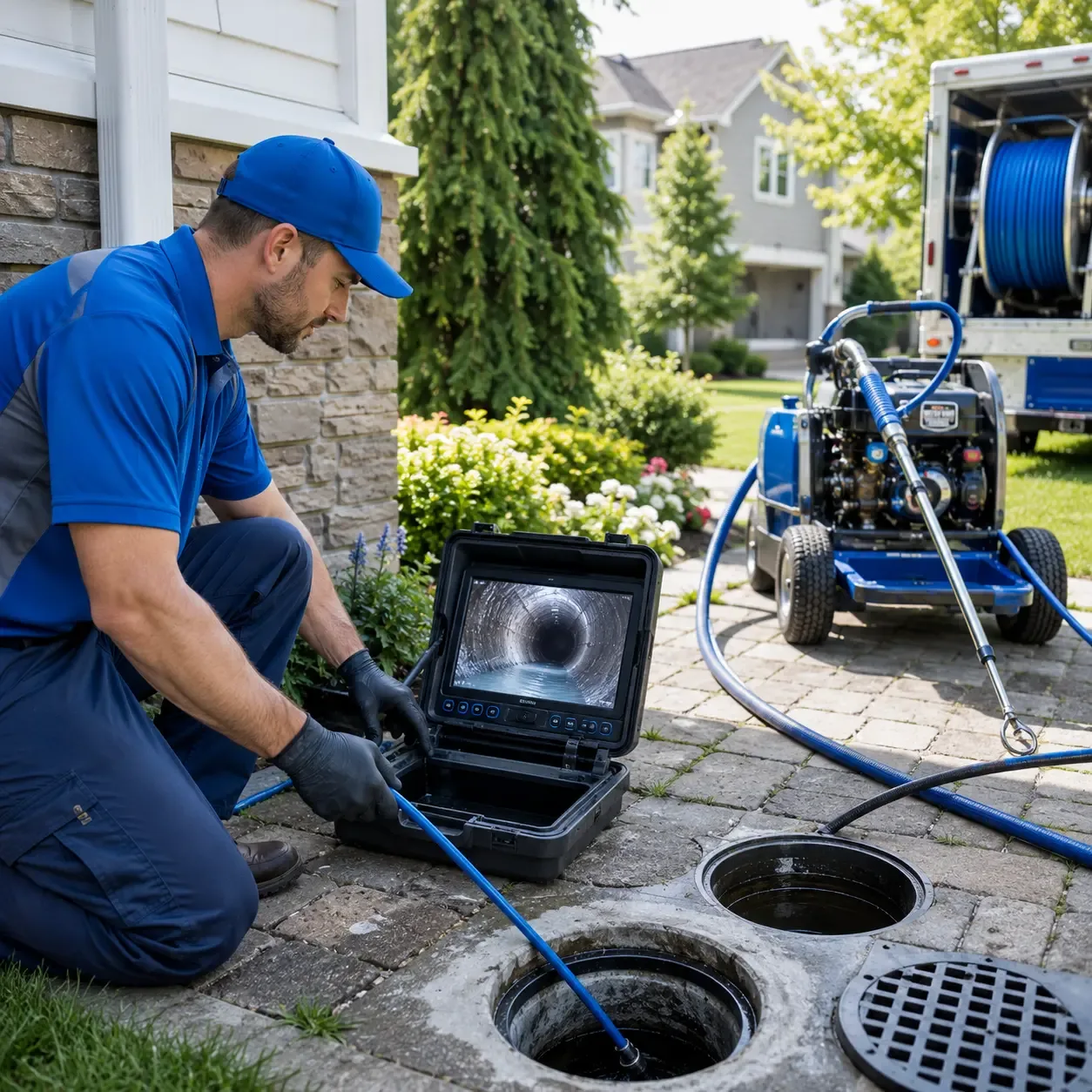 Outdoor drain cleaning professionals serving Center Ridge, AR